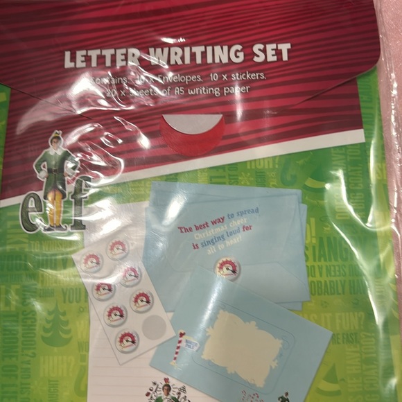 The Christmas Shoppe Letter Writing Set NWT - Picture 5 of 7